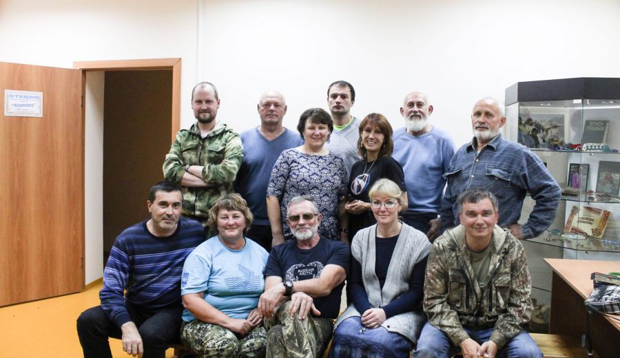 В музее после окончания экспедиции